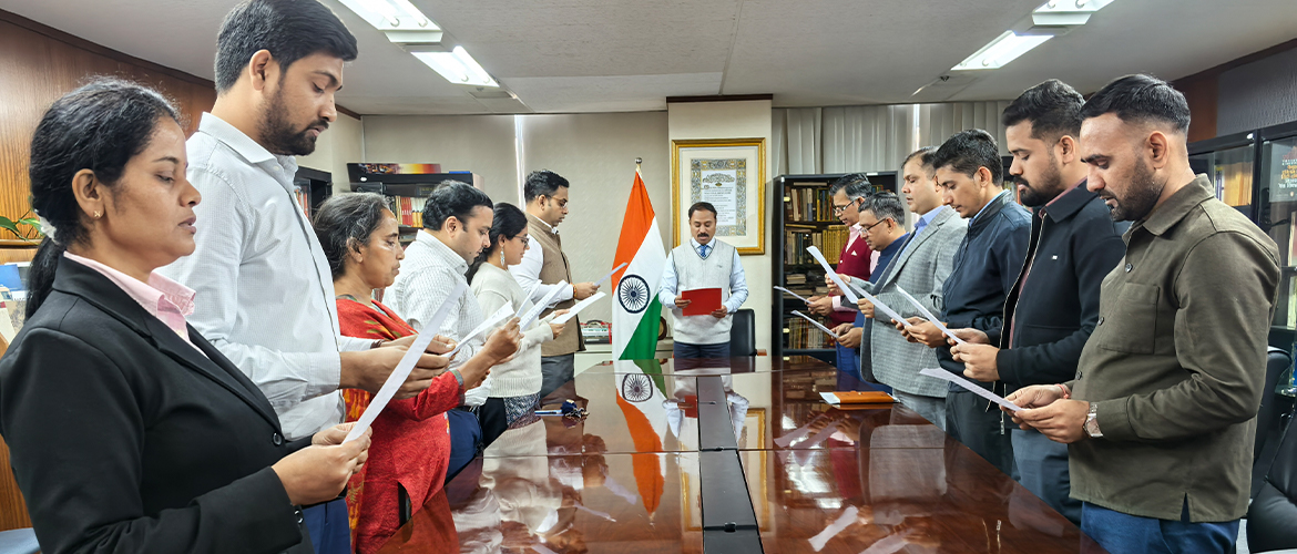 On the occasion of the 75 anniversary of the Constitution of India, led by Consul General Dr. N. Nandakumar, all the officers & officials of the consulate participated in Preamble reading' (26.11.2024).
