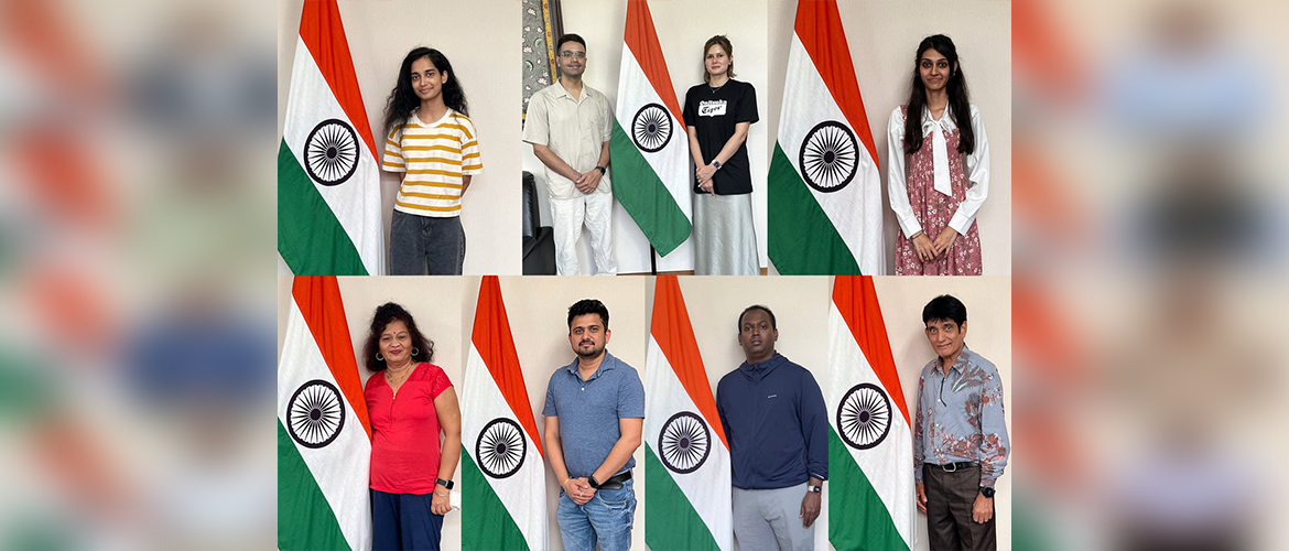 Consulate General of India in Shanghai made a special pavilion in the Consulate premises for Indian nationals availing consular services to participate in the HarGharTiranga campaign. ' (14.08.2024)