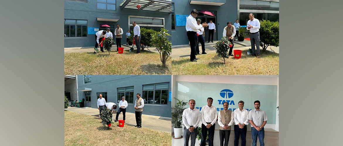 Consul General Dr N.Nandakumar joined the employees and family members of Nanjing TATA Autocomp to plant saplings as part of Plant4Mother campaign (11.08.2024)