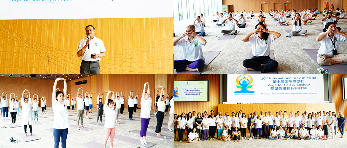 Celebration of 10th International Day of Yoga at the New Development Bank, Shanghai' (13.06.2024)
